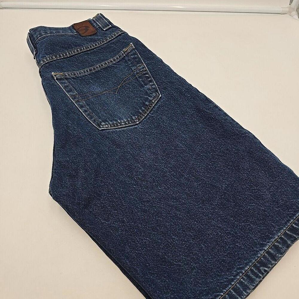 Vintage Y2K Anchor Blue BAGGY Skate Light Wash Denim Blue Jean Shorts Mens‎ 31 - Picture 12 of 15